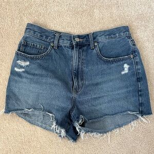Uniqlo Women's High Rise Cut Off Jean Shorts